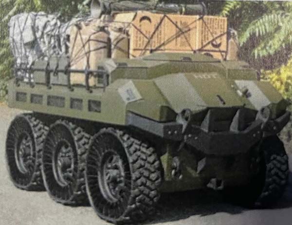 Military Follower Vehicle that can carry supplies for the CROWS