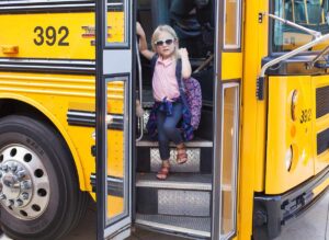 Child dragged by school bus