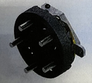 Brake system Showing the hub available in 4 and 5 lug